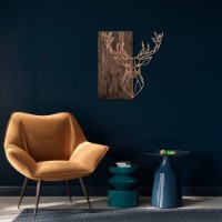 Panou decorativ Wallity Deer1 Copper imaginea #2 — magazin online Desire.md