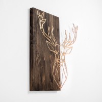 Panou decorativ Wallity Deer1 Copper imaginea #5 — magazin online Desire.md