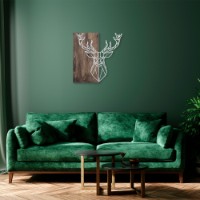 Panou decorativ Wallity Deer1 Silver imaginea #3 — magazin online Desire.md
