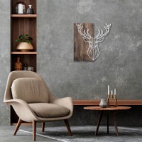 Panou decorativ Wallity Deer1 Silver imaginea #4 — magazin online Desire.md