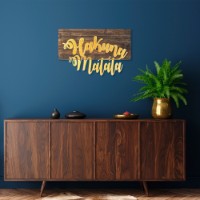Panou decorativ Wallity Hakuna Matata Metal Decor Gold