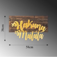 Panou decorativ Wallity Hakuna Matata Metal Decor Gold imaginea #6 — magazin online Desire.md