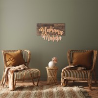 Panou decorativ Wallity Hakuna Matata Metal Decor Copper