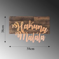 Panou decorativ Wallity Hakuna Matata Metal Decor Copper imaginea #6 — magazin online Desire.md