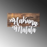 Panou decorativ Wallity Hakuna Matata Metal Decor Silver imaginea #4 — magazin online Desire.md