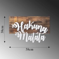 Panou decorativ Wallity Hakuna Matata Metal Decor Silver imaginea #6 — magazin online Desire.md