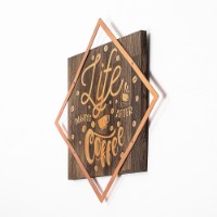 Panou decorativ Wallity Life Begins After Coffee Copper imaginea #5 — magazin online Desire.md