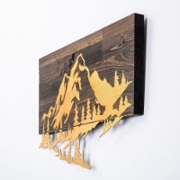 Panou decorativ Wallity Mountain v2 Gold imaginea #5 — magazin online Desire.md