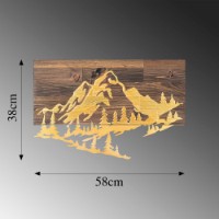 Panou decorativ Wallity Mountain v2 Gold imaginea #6 — magazin online Desire.md