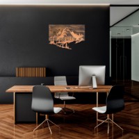 Panou decorativ Wallity Mountain v2 Copper imaginea #2 — magazin online Desire.md