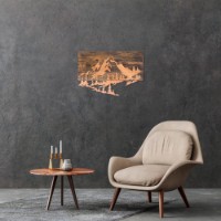 Panou decorativ Wallity Mountain v2 Copper imaginea #3 — magazin online Desire.md