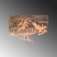 Panou decorativ Wallity Mountain v2 Copper imaginea #4 — magazin online Desire.md