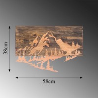Panou decorativ Wallity Mountain v2 Copper imaginea #6 — magazin online Desire.md