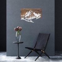 Panou decorativ Wallity Mountain v2 Silver