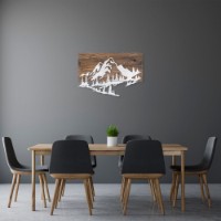 Panou decorativ Wallity Mountain v2 Silver imaginea #3 — magazin online Desire.md