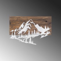 Panou decorativ Wallity Mountain v2 Silver imaginea #4 — magazin online Desire.md