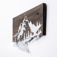 Panou decorativ Wallity Mountain v2 Silver imaginea #5 — magazin online Desire.md