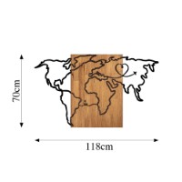 Panou decorativ Wallity Wold Map 316 imaginea #7 — magazin online Desire.md