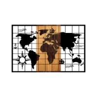 Panou decorativ Wallity World Map 325 imaginea #4 — magazin online Desire.md