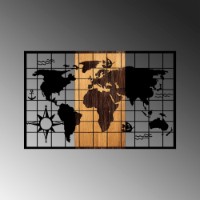 Panou decorativ Wallity World Map 325 imaginea #5 — magazin online Desire.md