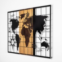 Panou decorativ Wallity World Map 325 imaginea #6 — magazin online Desire.md