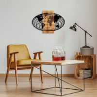Panou decorativ Wallity Wold Map 332 imaginea #3 — magazin online Desire.md