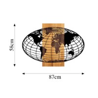 Panou decorativ Wallity Wold Map 332 imaginea #7 — magazin online Desire.md