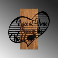 Panou decorativ Wallity Peace At Home Peace in The World 1 imaginea #4 — magazin online Desire.md