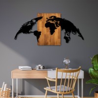 Panou decorativ Wallity World Map 20 imaginea #2 — magazin online Desire.md