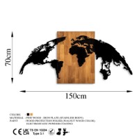 Panou decorativ Wallity World Map 20 imaginea #6 — magazin online Desire.md