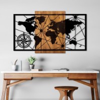 Panou decorativ Wallity World Map 3-L