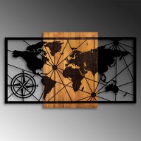Panou decorativ Wallity World Map 3-L imaginea #4 — magazin online Desire.md