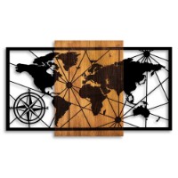 Panou decorativ Wallity World Map 3-L imaginea #5 — magazin online Desire.md