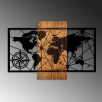 Panou decorativ Wallity World Map 3-M imaginea #4 — magazin online Desire.md
