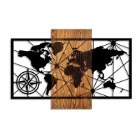 Panou decorativ Wallity World Map 3-M imaginea #5 — magazin online Desire.md