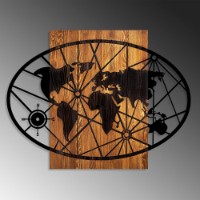 Panou decorativ Wallity World Map 4-L imaginea #4 — magazin online Desire.md