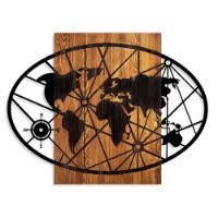 Panou decorativ Wallity World Map 4-L imaginea #5 — magazin online Desire.md