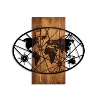 Panou decorativ Wallity World Map 4-M imaginea #5 — magazin online Desire.md