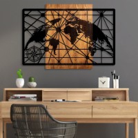 Panou decorativ Wallity World Map 5-L