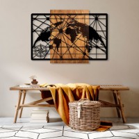 Panou decorativ Wallity World Map 5-L imaginea #2 — magazin online Desire.md