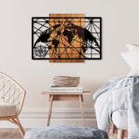 Panou decorativ Wallity World Map 5-L imaginea #3 — magazin online Desire.md
