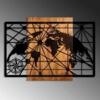 Panou decorativ Wallity World Map 5-L imaginea #4 — magazin online Desire.md