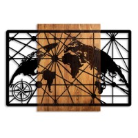 Panou decorativ Wallity World Map 5-L imaginea #5 — magazin online Desire.md