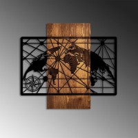 Panou decorativ Wallity World Map 5-M imaginea #4 — magazin online Desire.md