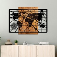 Panou decorativ Wallity World Map 6-L