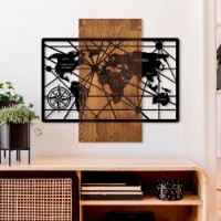 Panou decorativ Wallity World Map 6-M