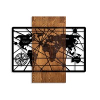 Panou decorativ Wallity World Map 6-M imaginea #5 — magazin online Desire.md