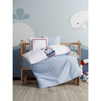 Lenjerie de pat pentru copii L'Essentiel Miniyo Blue