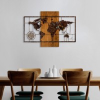 Panou decorativ Wallity World Map With Compass 5 imaginea #2 — magazin online Desire.md
