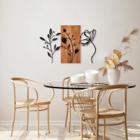 Panou decorativ Wallity Triple Flowers 383 imaginea #2 — magazin online Desire.md